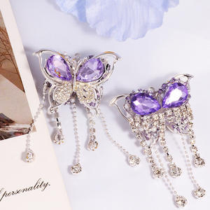 2025 nouveauté bricolage téléphone portable porte-clés collier accessoires 3D papillon pendentif paillettes strass glands 2025 perles en métal - Product Image 6