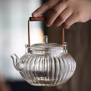 Tetera de Vidrio Resistente al Calor de 600 ml, Diseño de Lujo, Fabricante, Personalizable OEM y ODM, para Uso Diario <span class=keywords><strong>Familiar</strong></span> - Product Image 2