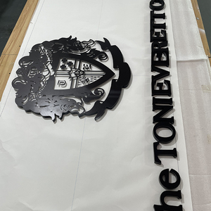 Tablero de señalización acrílico cortado con láser de Color negro, letras de pared de oficina para decoración y publicidad para aplicaciones de automóviles - Product Image 5