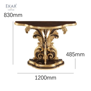 <span class=keywords><strong>Console</strong></span> Demilune <span class=keywords><strong>Baroque</strong></span> Dorée Acanthus |   EKAR FURNIT - Product Image 6