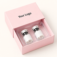 Boîtes d'emballage personnalisées en gros pour flacons de peptides de 2 ml et 3 ml, boîtes en papier avec insert en plastique, impression de logo OEM ODM