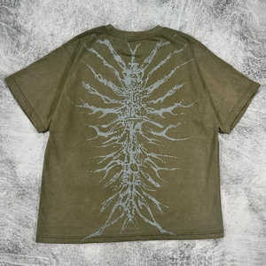 Vente chaude Hipster Vêtements 300GSM T-shirt en coton lourd pour hommes DTG Imprimer Vintage Coton T-shirt Personnalisé en gros - Product Image 6