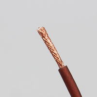 Kabel Mikrofon Ganda Berkualitas Tinggi Warna Coklat, Kabel Audio Tembaga Bebas Oksigen untuk Home Theater dan Penggunaan Multimedia