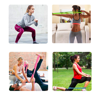 Bandas de Resistencia para Ejercicio, Juego de 5 para Mujeres y Hombres, Bandas Elásticas para Ejercicio, Fisioterapia Personalizada