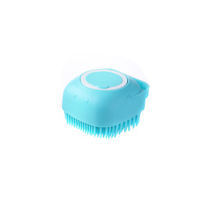 Silicone <b>Pet</b> <b>Bath</b> Brush With Foam Generator For Dog Massage <b>Cleaning</b> Tool - Product Image 3