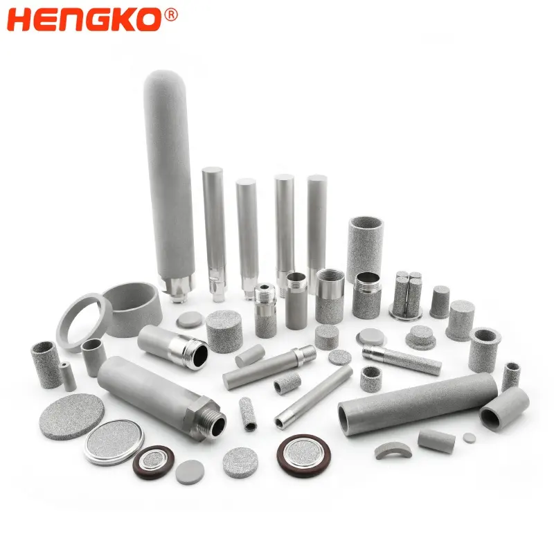 HENGKO personalizado resistencia a la compresión Micro Acero inoxidable poroso Metal sinterizado filtro tubo cartucho