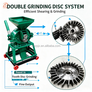 Moulin à marteaux à moteur diesel en promotion, broyeur de céréales portable pour blé, maïs, sorgho, machine à moudre la <span class=keywords><strong>farine</strong></span> multifonctionnelle - Product Image 6