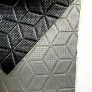 Tissu en cuir pour l'intérieur de <span class=keywords><strong>voiture</strong></span>, pour le <span class=keywords><strong>plafond</strong></span>, le toit, le revêtement de siège, le revêtement de plancher, avec mousse et différents motifs en relief - Product Image 4