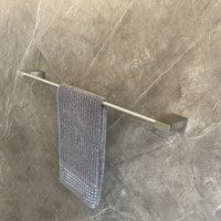 Accessoires de salle de bain modernes, barre porte-serviettes murale simple en acier inoxydable 304