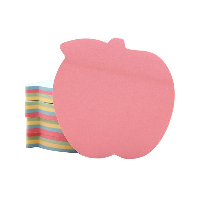 Apple Shaped Cute Clear Sticky Notes Memo Pad Premium Quality Sticky Note Booklet