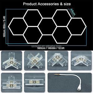 24 pcs <span class=keywords><strong>LED</strong></span> lumière de garage super lumineuse lumière de magasin de plafond <span class=keywords><strong>LED</strong></span> de voiture pour entrepôt atelier salle de gym <span class=keywords><strong>sous</strong></span>-<span class=keywords><strong>sol</strong></span> salle de lavage d'entretien de voiture - Product Image 6