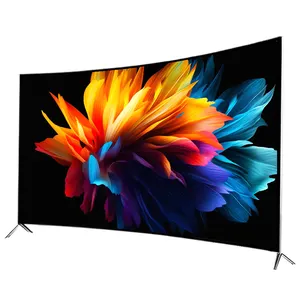 Los televisores LED aceptan televisión Android OEM personalizada 4K Smart TV 65 pulgadas pantalla grande curvada Ultra HD 65 pulgadas pantallas de Smart TV