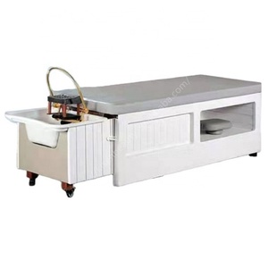KISEN Modern Luxury Portable Washing Basin Hair Salon Electric Therapy Adjustable Beauty Salon Massage Head Spa Shampoo <b>Bed</b> - Product Image 1