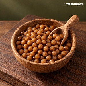 ไข่มุกทอปิโอก้า 3 กก. บรรจุถุง ฮาลาล HACCP สำหรับร้านชานมไข่มุก ชานม พรีเมี่ยมเกรด รสชาติสั่งทำได้ บูโพซ พร้อมใช้ - Product Image 1