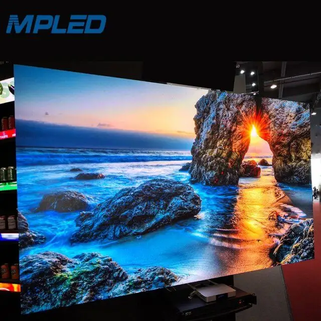 MPLED Intérieur led mur vidéo 3D interactif led tv P1.6 P1.8 P1.9 P2 led écran