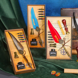 Kit de Caligrafía de Arte Antiguo, Sello de Cera Metálico y Pluma con Tinta para Escritura a Mano y Caligrafía - Product Image 6