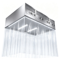 DOP Laminar Flow Hood Mobile HEPA/ULPA Filter Anti-Static 304 Stainless Steel Untuk Laboratorium & Industri