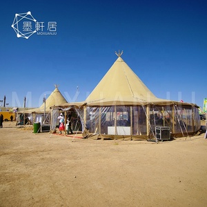 Tiendas de campaña grandes al aire libre Safari Tipi Cone con pared de vidrio en <span class=keywords><strong>el</strong></span> desierto - Product Image 5