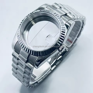 Boîtier de montre en acier inoxydable 904L de 36 mm, 40 mm pour mouvements automatiques NH35 NH36, bracelet de style Président, verre saphir - Product Image 2