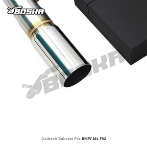 Tubo de Escape Lateral Izquierdo Personalizado para BMW M3/M4 F80/F82 3.0T 2014-2019, Silenciador de Escape Boska Racing con Motor Eléctrico Catback - Product Image 6