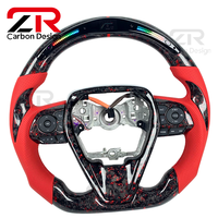 Accessoires de voiture, écran LED, volant sport en fibre de carbone forgée pour Toyota Camry XSE TRD Corolla LE Avalon RAV4 2012-2024