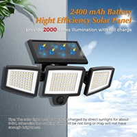 Lampes solaires LED de jardin, imperméables, automatiques, en forme de mandala, avec panneau solaire blanc chaud