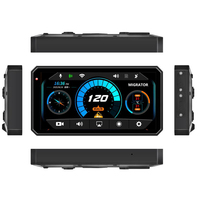 Navegador GPS para Motocicleta de 6.1 Pulgadas con DVR, CarPlay, Android Auto, TPMS, Cámara Dual 2K, Monitor de Presión de Neumáticos, Sistema de Navegación para Moto, Sistema BSD