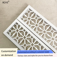 Diffuseur de Ventilation de Plafond Rectangulaire Moderne Notre Propre Grille d'aération Élégant Aluminium Acier Inoxydable Décoratif Air