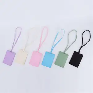 Keymay Wholesale Factory Direct Custom Candy Color Lightweight Waterproof Portable Nylon Luggage Name Tag Luggage Tag