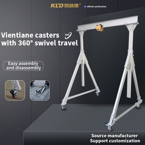 Grue à portique en aluminium automatique, petite et portable, 3 tonnes, certifiée ISO CE, hauteur de levage de 5 m, prix de gros - Product Image 4