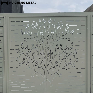 Écran semi-privé en aluminium découpé au laser CNC de 1,8 m <span class=keywords><strong>pour</strong></span> clôture de <span class=keywords><strong>jardin</strong></span>, décoration murale, ornement moderne, service de modélisation 3D inclus - Product Image 3