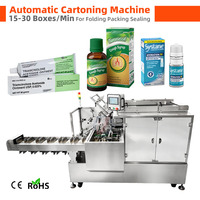 Machine d'emballage automatique pour flacons de sirop oral, gouttes pour les yeux, onguents, tubes en plastique et boîtes, idéale pour les petites entreprises