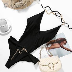 Hot and Sexy Design Lace up Halterneck <span class=keywords><strong>sin</strong></span> aros con almohadilla en el pecho <span class=keywords><strong>Bikini</strong></span> de una pieza - Product Image 6