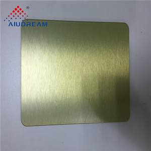 Plaque en alliage d'aluminium Foshan Portes Oro Brush Spiegel Panel, couleur personnalisée, 4x0,40 mm, 4x0,35 mm, haute résistance à la corrosion, 1000 - Product Image 1