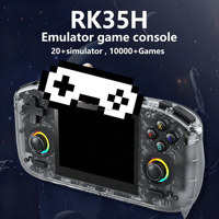 Nouvelle console de jeu classique RK35h WI-FI, puce RK3326, plus de 20 émulateurs, mini console de jeu portable Linux open source, système TV RK35H