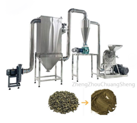 Pulvérisateur cyclonique pour l'industrie alimentaire, machine à broyer les feuilles de thé, poivre, curcuma, menthe en poudre, collecteur de poussière à impulsions