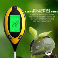Testeur numérique de sol 4 en 1 avec pH, humidité, température, et mesure de la lumière pour les plantes de jardin et de ferme