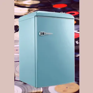 全新设计复古个人小冰箱电动冰箱90L 110V/220V-240V CE，EMC，RoHS
