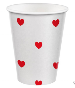 Vasos de papel artesanales biodegradables impresos con logotipo personalizado de pared simple para bebidas frías y café caliente - Product Image 1