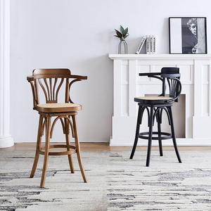 <span class=keywords><strong>Chaise</strong></span> <span class=keywords><strong>de</strong></span> <span class=keywords><strong>bar</strong></span> <span class=keywords><strong>rotative</strong></span> industrielle rétro américaine créative, <span class=keywords><strong>chaise</strong></span> haute en bois courbé en noyer, <span class=keywords><strong>chaise</strong></span> pivotante pour comptoir <span class=keywords><strong>de</strong></span> <span class=keywords><strong>bar</strong></span> - Product Image 6