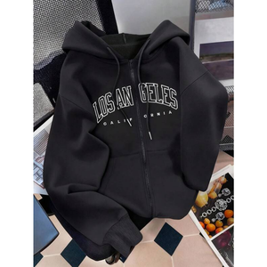 Sudadera con Capucha y Cremallera para Mujer, Personalizable con Logotipo, para Otoño e Invierno, Abrigo Informal de Moda para Primavera y Otoño - Product Image 5