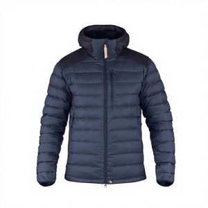 Unisex Waterproof Casual Winter Bomber <b>Jacket</b> Thickened Hooded Washed Zipper Windproof Warm Outdoor Plus Size Custom Logo - Product Image 2