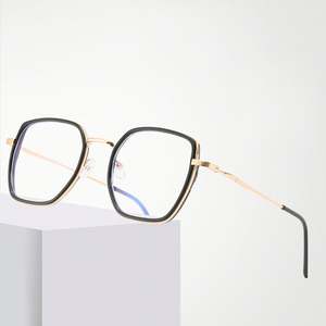 Gafas de Computadora con Bloqueo de Luz Azul, Montura Cuadrada Transparente de Aleación, para Mujer, Antirreflejos - Product Image 5