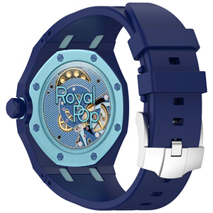 Correa de reloj de silicona integrada de 41 mm |   Correa de Repuesto de Goma de Una Pieza para Reloj Deportivo de Lujo, Compatible con la Correa Royal Pop - Product Image 4