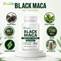 Capsules de Maca Noire 1500mg Extrait Concentré 4:1 Énergie Naturelle, Endurance & Soutien à la Vitalité Masculine Supplément Premium à Base de Racine de Maca