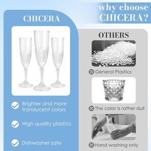 Juego de Vasos de Vino de Plástico Rosa Irrompible y Reutilizable de 6 oz para Fiestas de Boda, para Cócteles, Jugos, Whisky, Hecho en Vietnam - Product Image 4