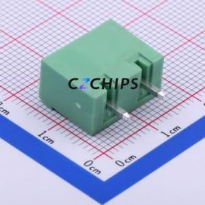 DB2EVC-7.62-2P-GN Plug-in Terminal Block Through hole,P=7.62mm Connector Board-to-Board / Socket - Closed 1x2P 7.62mm Green - Product Image 2