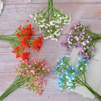 Fleurs artificielles en plastique souple pour décoration d'allées, arrangements et accessoires photo, moulées par injection, vente en gros