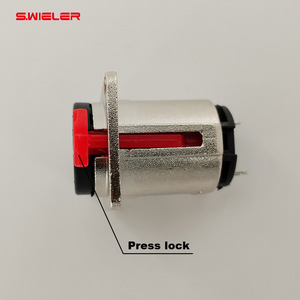 <span class=keywords><strong>Hifi</strong></span> 3 pôles 6.35mm <span class=keywords><strong>prise</strong></span> Jack connecteur femelle presse verrouillage 3pin 6.35 Jack stéréo carré montage sur panneau adaptateur <span class=keywords><strong>prise</strong></span> 6.35mm <span class=keywords><strong>prise</strong></span> - Product Image 5