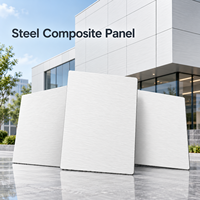Panneau composite en acier revêtu de PVDF blanc 4 mm 4x8 pieds pour la rénovation de façade extérieure